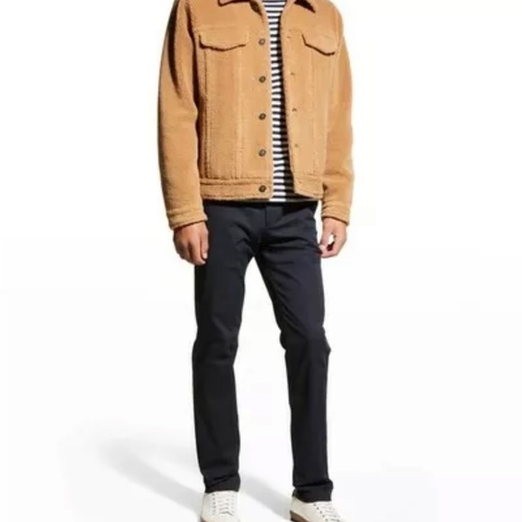 Vince Men's Tan Sherpa Jacket Medium - Picture 5 of 10